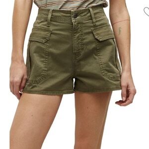 Veronica beard Mallory cotton twill utility shorts 27